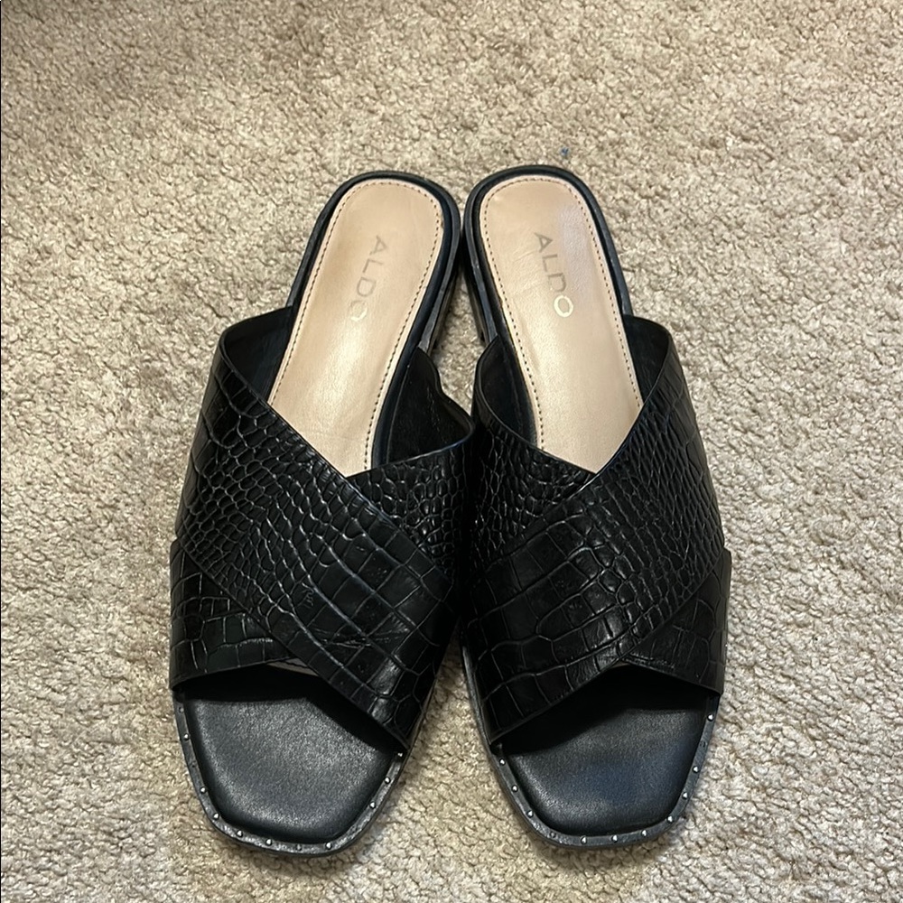 ALDO Black Women's Slide Sandals
